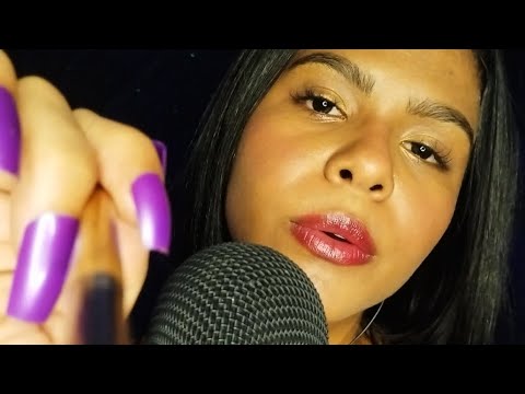 ASMR VÍDEO PARA DORMIR RÁPIDO PINCEL NA TELA + SONS DE BOCA