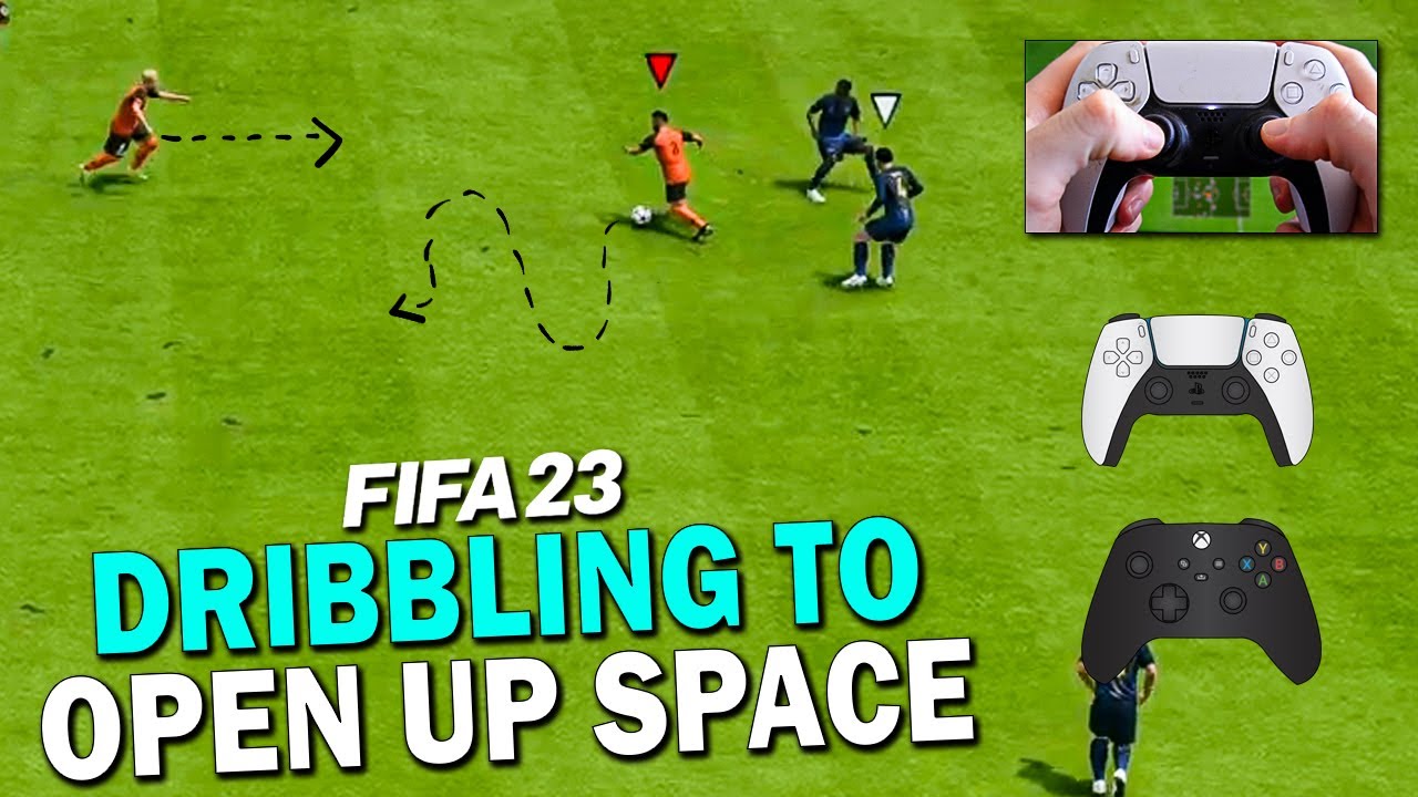 Fifa Tutorial OPEN UP SPACE with this DRIBBLING TECHNIQUE in FIFA 23! PRO DRIBBLING ...