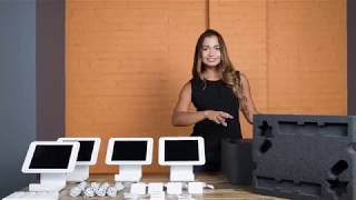 Stop motion video of unboxing and packaging