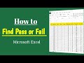 How to Show Pass or Fail Based on Percentage in Excel | Easy Step-by-Step Tutorial