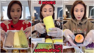 🥭🍰 2 HOURS Towel Crepe Cake, Mochi & Desserts Mukbang!