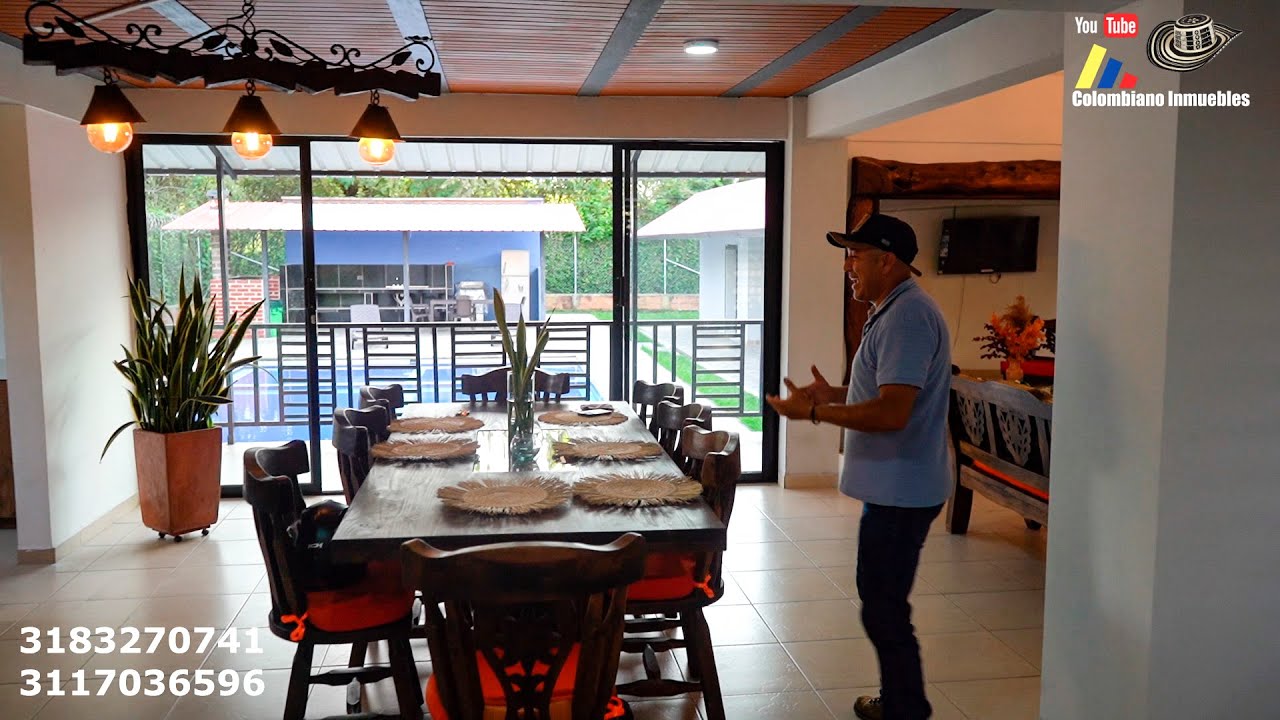 🍇💛Exclusiva casa campestre de dos niveles con piscina y en condominio. 3117036596