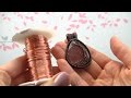 How to Oxidize Bare Copper Jewelry Demo/Tutorial (Wire Wrapped Pendant)