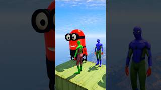 GTA 5 Epic Water Ragdolls Spiderman Jump/ Fails Ep 3 #shorts