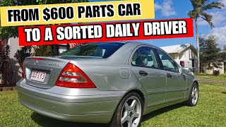 The $600 W203 Mercedes C200K project car gets back on the road! [FUTURE PLANS] [Ep 9]