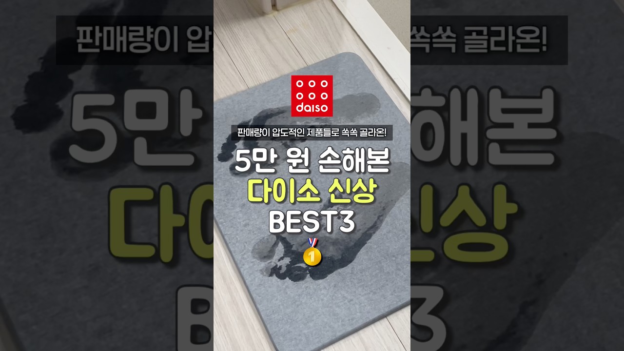 5만 원 손해본 다이소 신상 3가지