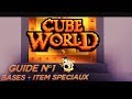 Cube world  guide n1  bases  item spciaux bien dbuter sur la bta