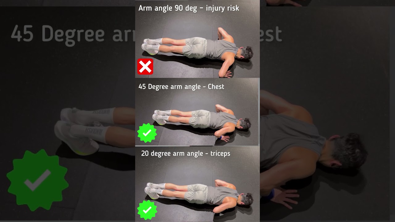 FIX Your PUSHUP Form With PROPER Arm Angles 