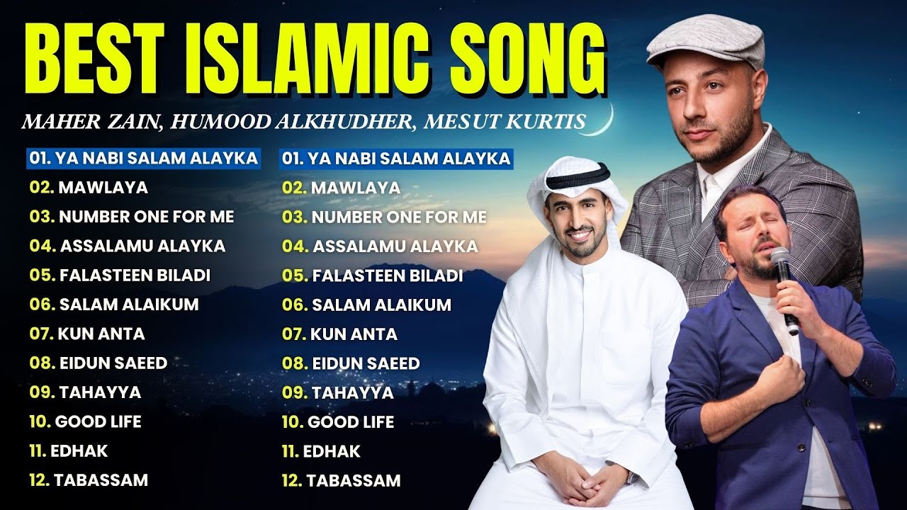 Maher Zain, Mesut Kurtis, Humood Alkhudher Best Islamic Songs 2026 🍒 Habibi Yaa Muhammad 🔆