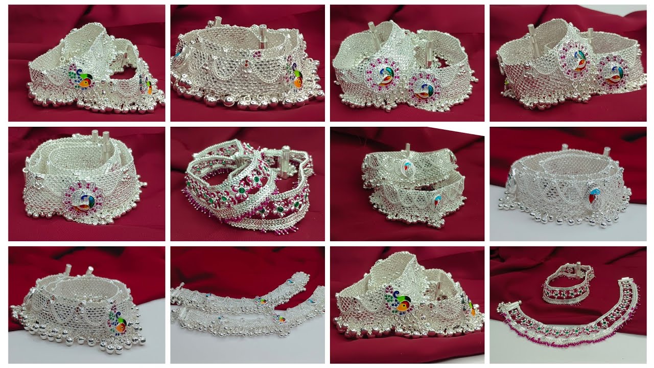 New trending latest silver anklets design 2025 || 250 gram se shuru Chandi ki Payal Ka Design 