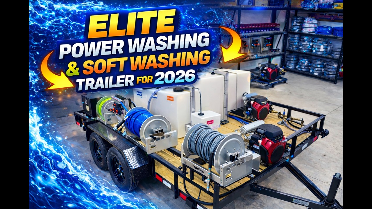 🚨🔥2026 Ultimate Power Washing & Soft Washing 6'x12' trailer walk-through!🔥🚨