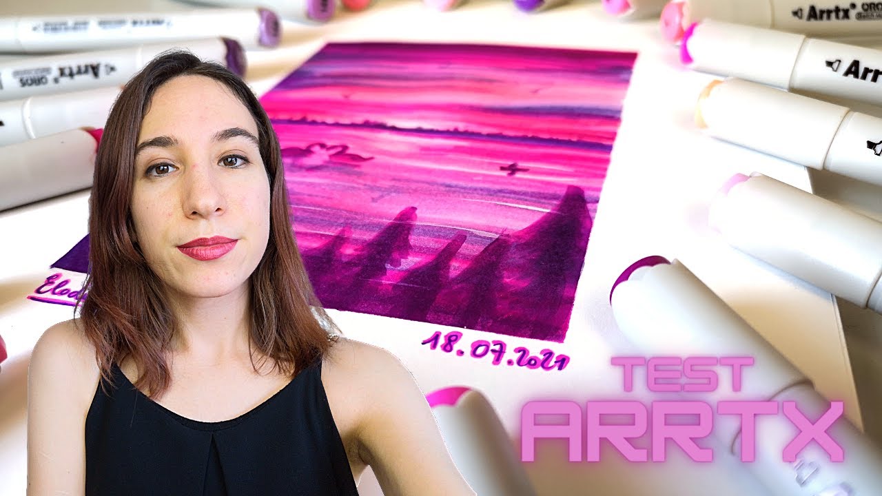 Je teste la marque Arrtx - Feutres à alcool Oros violet, accessoires  d'art 