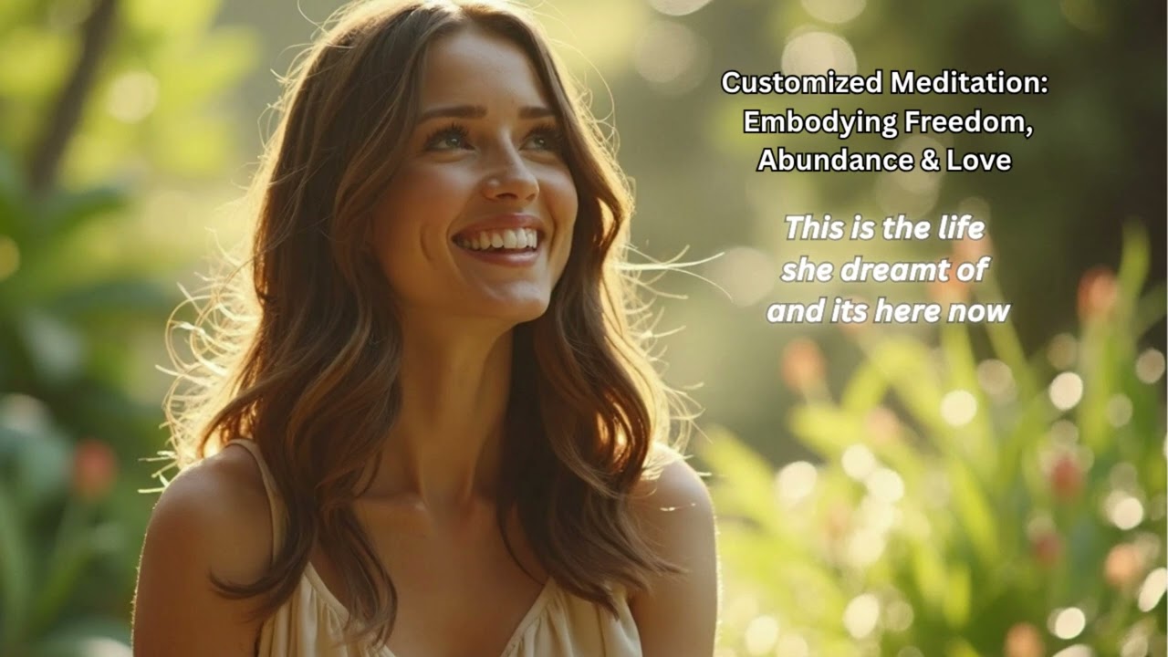 Claim Your Desired Life, Customized Meditation -  Embody Freedom, Wedding bells, Abundance, Family