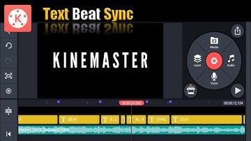 TEXT BEAT SYNC EDIT with KineMaster🔥👌 |TUTORIAL|