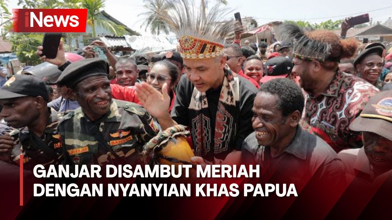 Disambut Relawan dan Masyarakat, Ganjar Pranowo Kunjungi Sorong, Papua