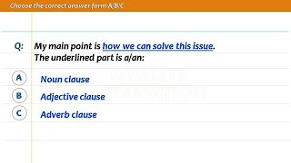 Clauses Quiz 4 | Quiz on Noun, Adjective and Adverb Clauses | Important Clauses questions & answers