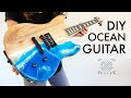 Making a Les Paul Jr. Inspired Guitar with an Epoxy Ocean Pour // DIY Guitar Build
