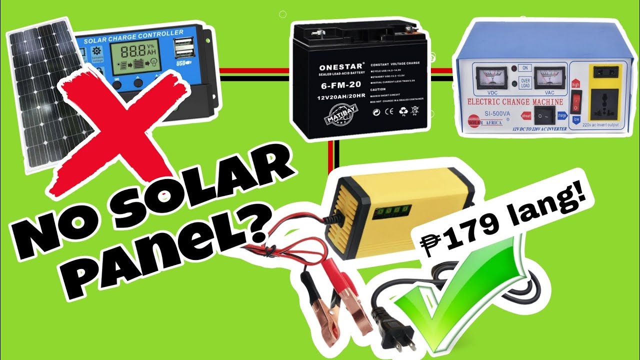 12v Battery Charger Review Para sa Solar Setup YouTube