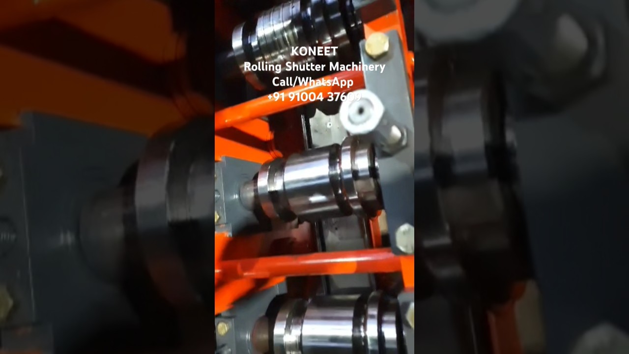 KONEET Rolling shutter Roll Forming Machinery Call/WhatsApp +91 91004 37609 