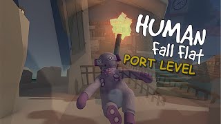 Human: Fall Flat - Port Level (EASILY Riding Barrel Tip in late clip)