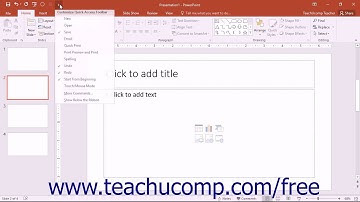 PowerPoint 2016 Tutorial Touch/Mouse Mode Microsoft Training