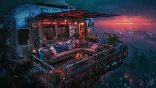 Lofi Zen - Airstream Lounge in the Rain | Relaxing Lo-fi Chill | For Study, Sleep, or Relaxing | 4K screenshot 2