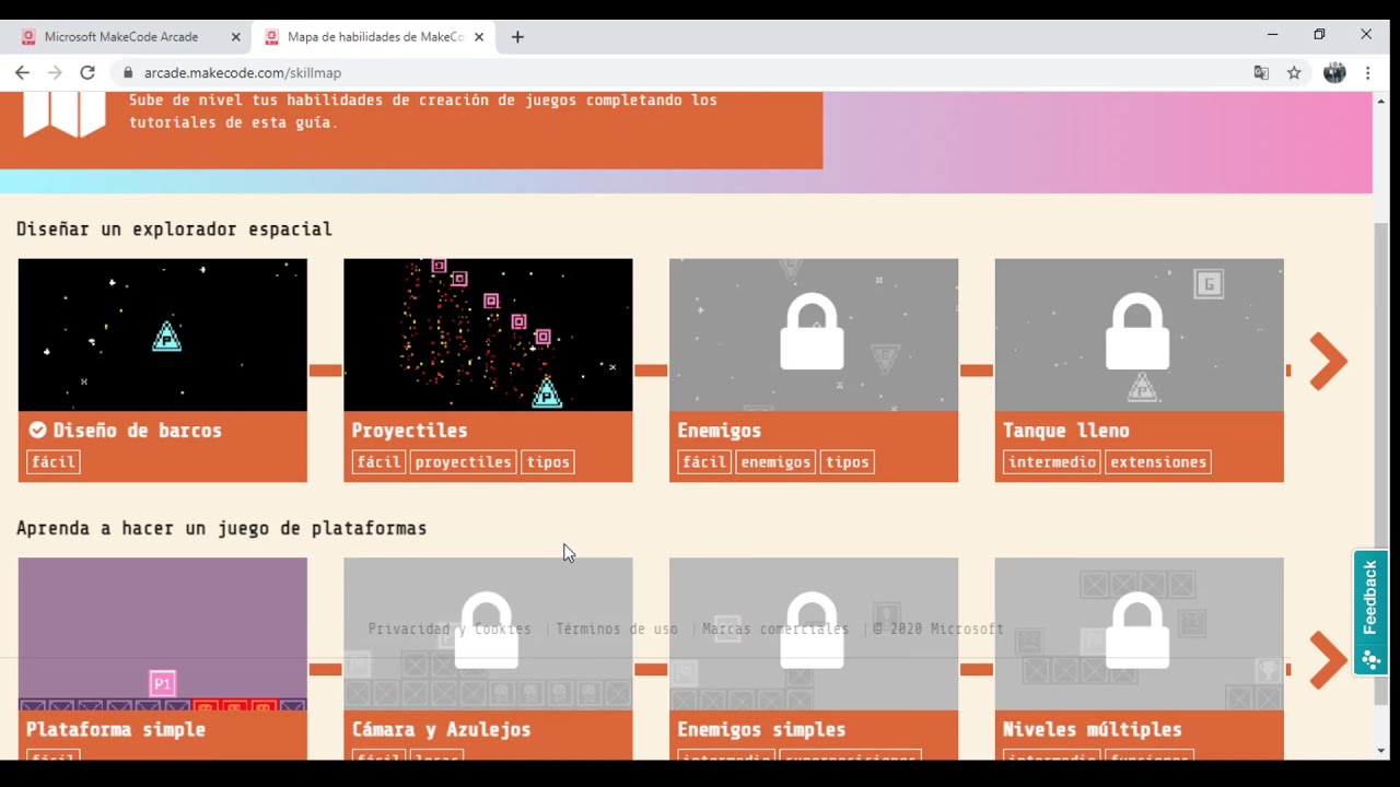 Tutorial de Microsoft MakeCode Arcade