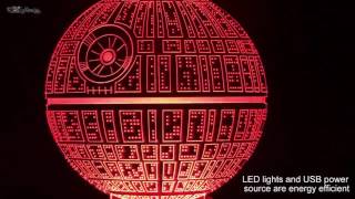 3D Led Death Star Night Light - Extremely Limited