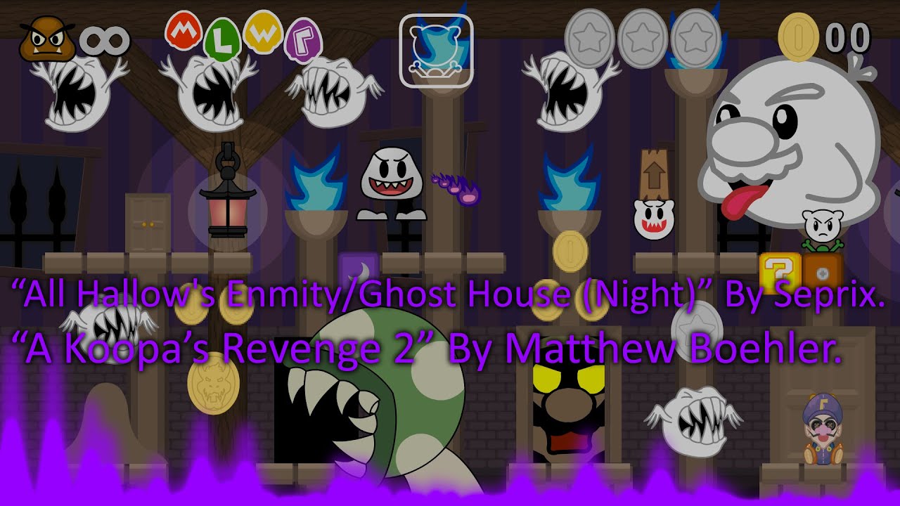 A Koopa's Revenge 2 Ghost House (Night) SOUNDTRACK! YouTube