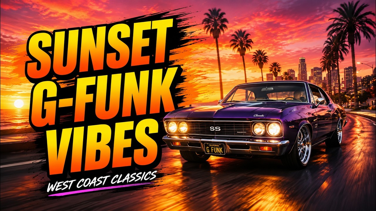 🌴 WEST COAST SUNSET VIBES 🌇 G-FUNK R&B MIX | LOWRIDER CRUISE
