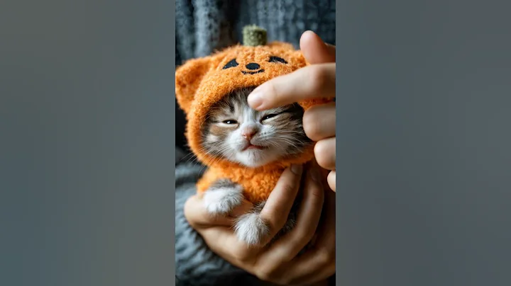 Watch the video about A Kitten Pure Halloween Cuteness! 🐾😂