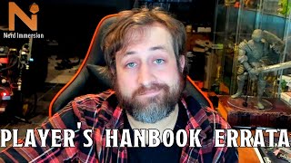 D&D 5e Player's Handbook Errata | Nerd Immersion