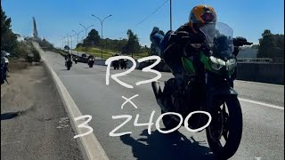 Yamara R3 x 3 Z400 (comparativo)