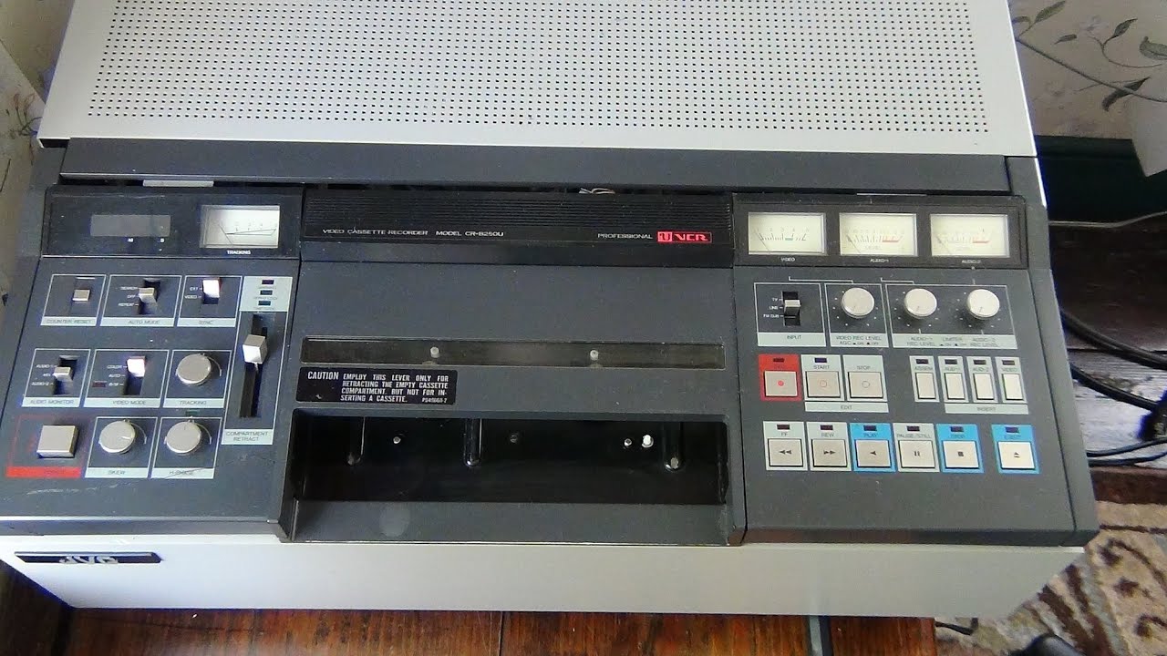 UMatic Tape Transfer Sample From a JVC CR825OU tape Machine YouTube