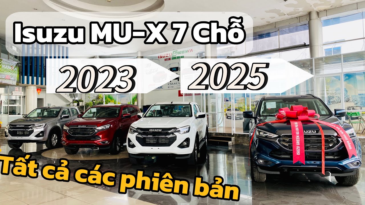Isuzu Sài Gòn báo giá xe Isuzu MU-X 2023 và xe Isuzu MU-X 2025 | Giá xe Isuzu 7 Chỗ T7/2025