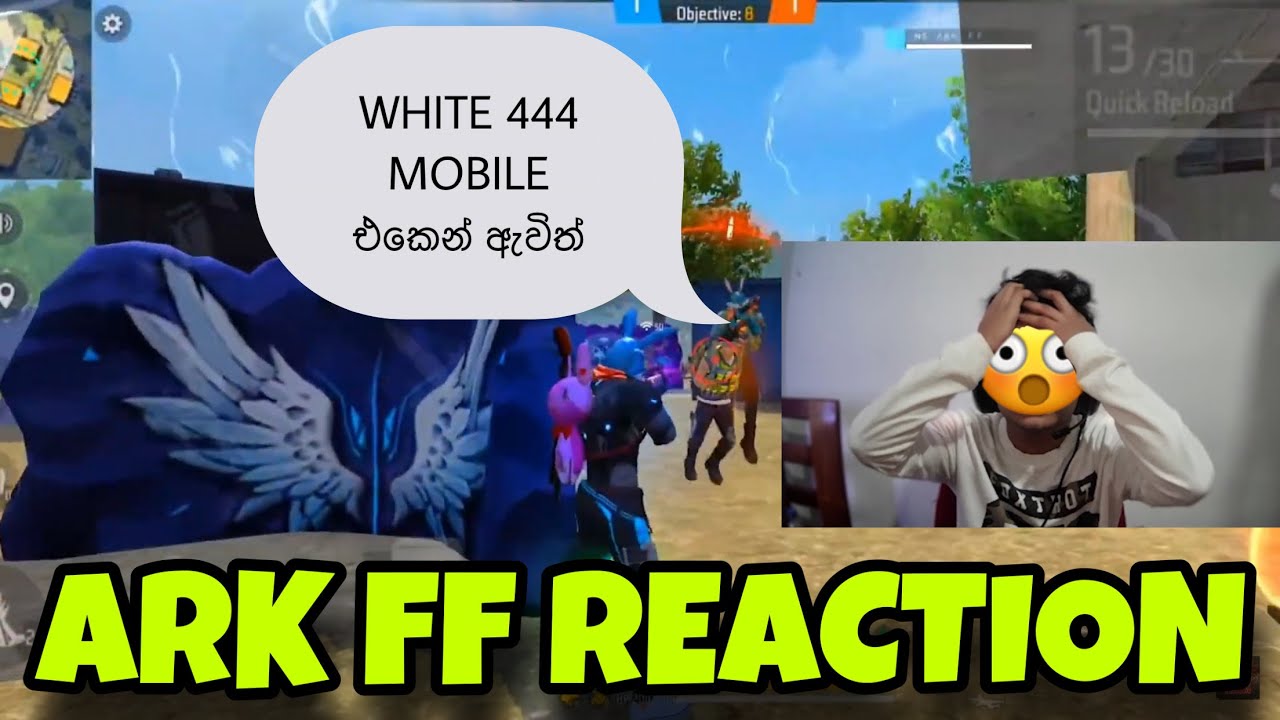 ARK FF MOBILE WHITE444 | Reaction Video | Gaming Thiwa | අඩෝ මූ නම් පිස්සෙක් වගේ ගහනවා බන් 😟💀
