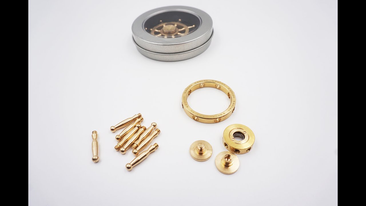 Pure copper gyro assembly demonstration video.Pure copper material, the more play the more smooth
