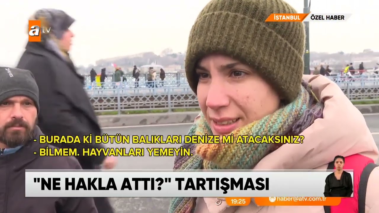 Galata Köprüsü'nde balıkları denize döken VEGAN kadınla ilgili yeni gelişme  