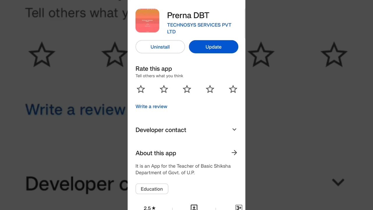 Prerna DBT App Update 