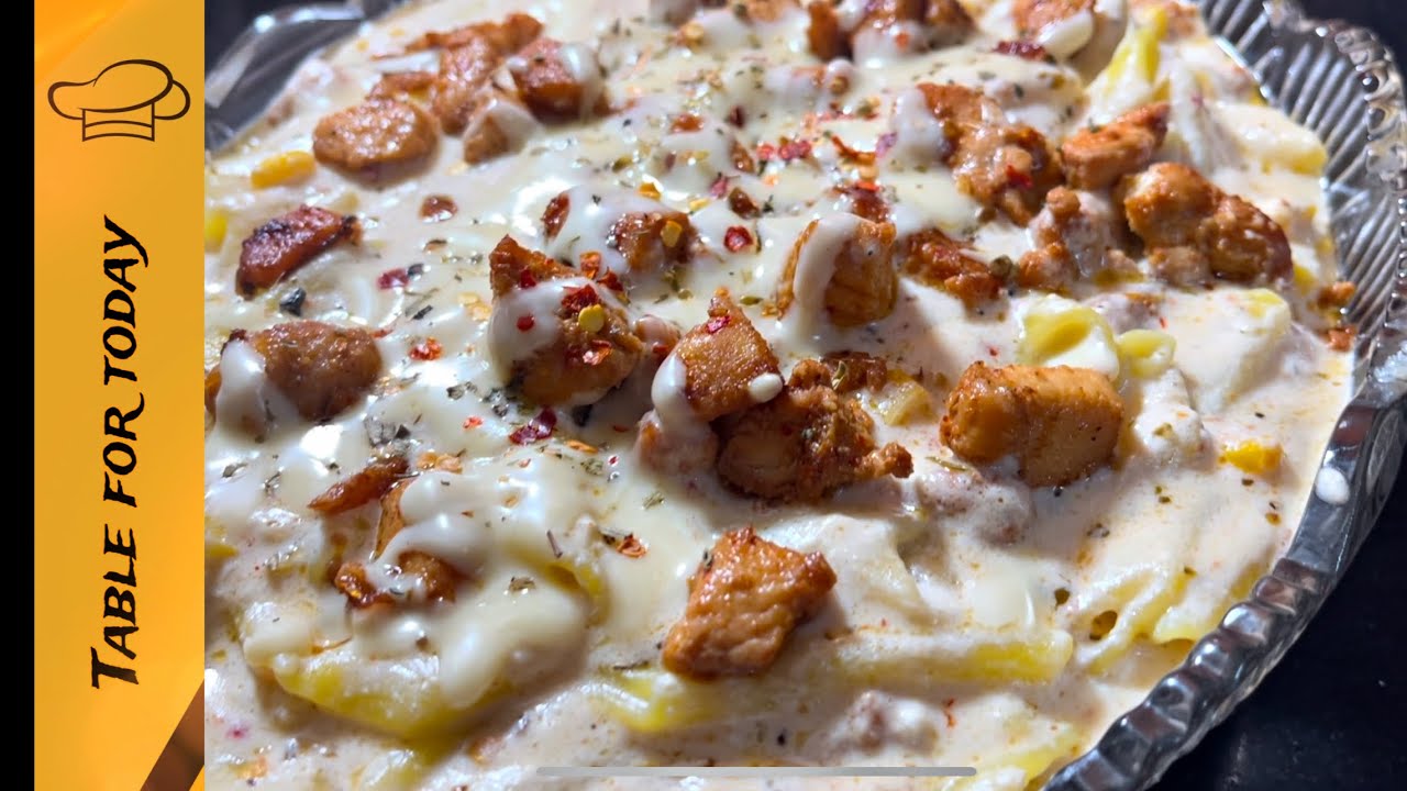 White Sauce Pasta By Table For Today