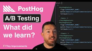The results of my A/B test are in! (Product Analytics for Engineers with @PostHog ) pt.5