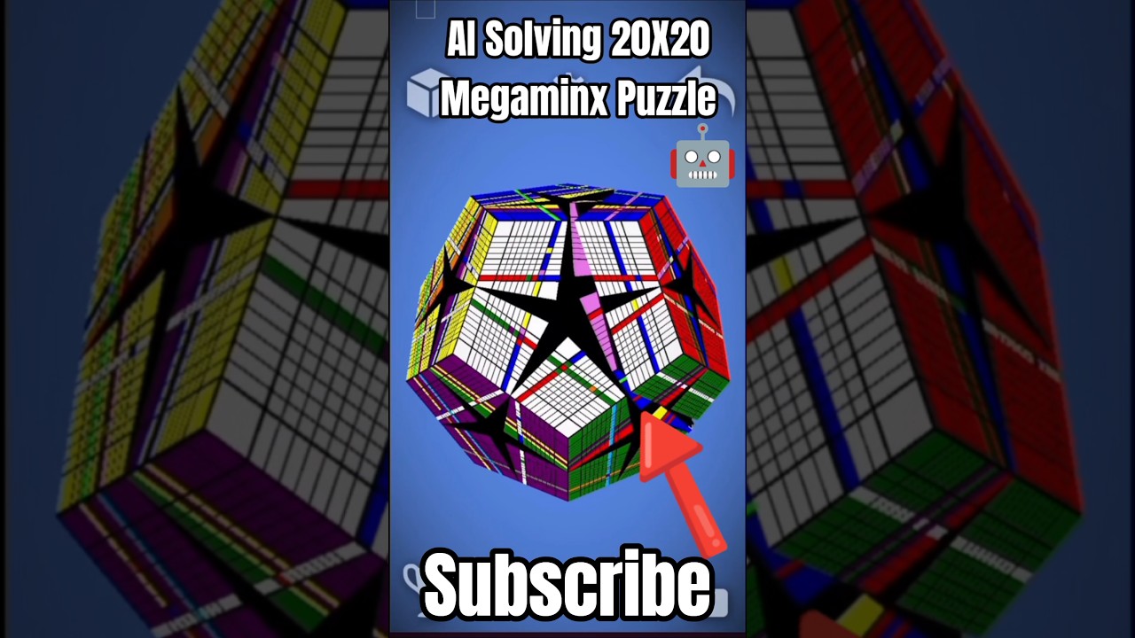AI Solving 20x20 Megaminx Puzzle 