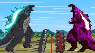 GODZILLA vs SHIN GODZILLA: Atomic Breath | Godzilla Cartoon Compilation