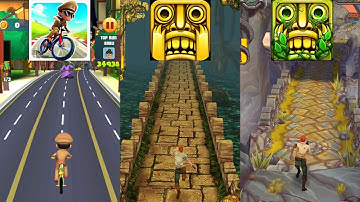 Little Singham Cycle Race 🆚 Temple Run 🆚 Temple Run 2 New Update