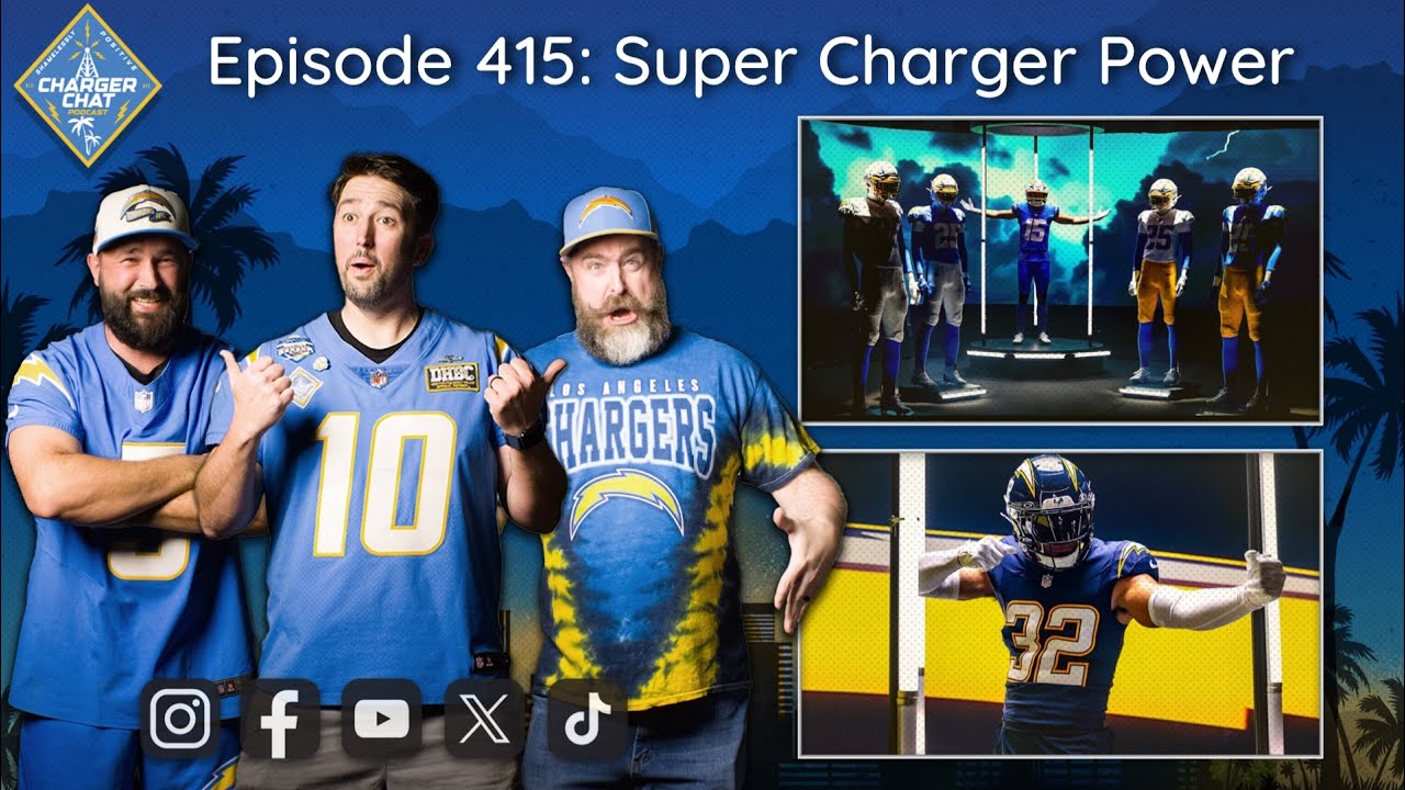 Chargers Jersey's Revealed | Charger Chat Podcast | Super Charger Power | An LA Chargers Podcast