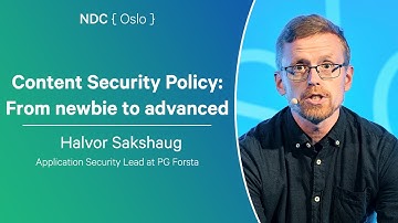 Content Security Policy: From newbie to advanced - Halvor Sakshaug - NDC Oslo 2025