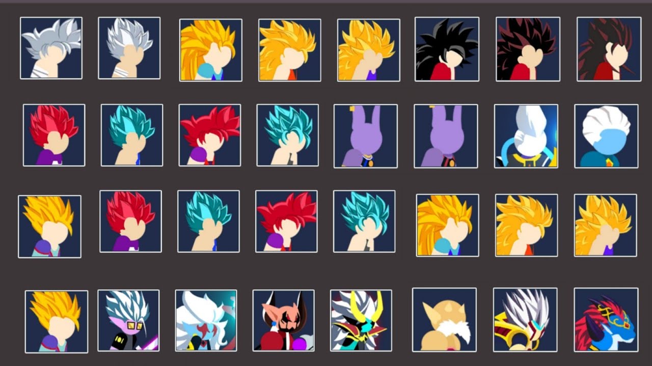 Stickman Warriors All Characters Unlock - Vegito, Goku, Gohan, Beerus, Vegeta