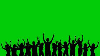Crowd dancing video overlay effect for Editing Green Screen #3 | No Copyright Video