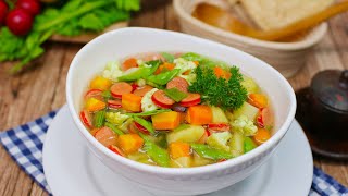 Resep Simple Sop Sosis Sayuran - Masakan Wajib Kuliner Rumahan