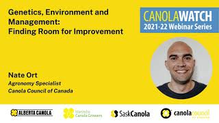 Tracking Canola Phenology presented by Nate Ort | Canola Watch Webinar Series